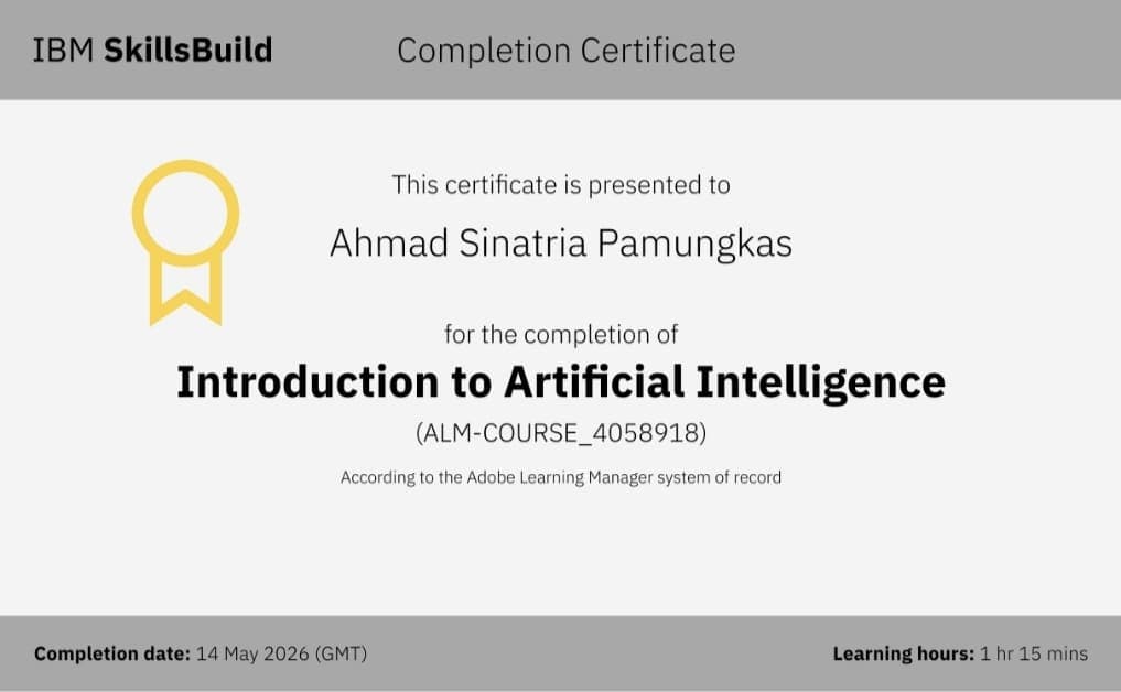 Introduction to Artificial Intelligence