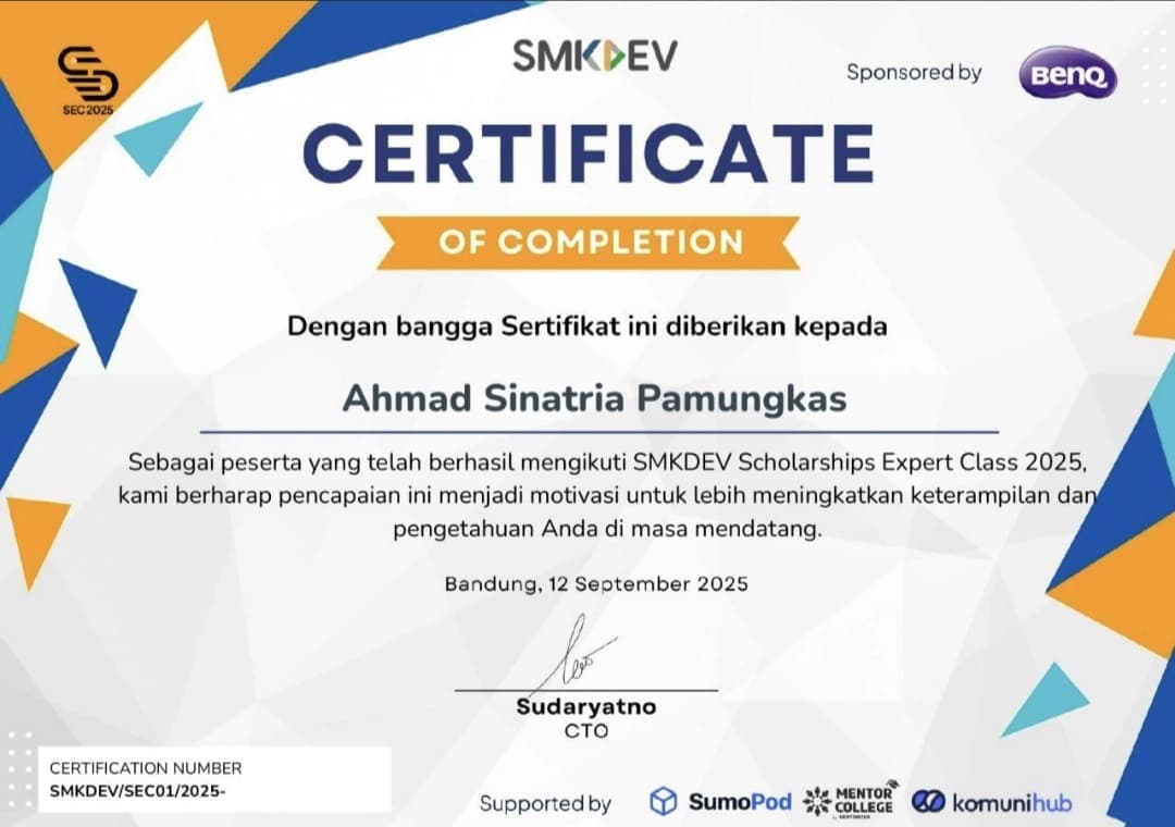 Certificate of Completion (SSEC2025)