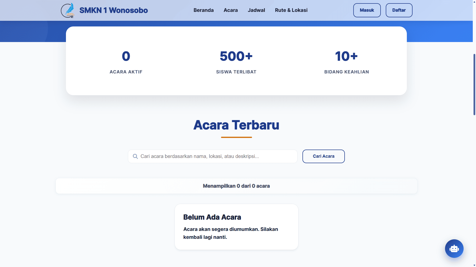 Web Event SMKN 1 Wonosobo - Screenshot 2